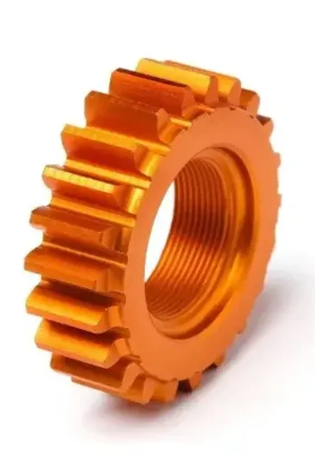 Pinhão HPI 1M Aluminum Threaded Pinion Gear (Orange) (22T)