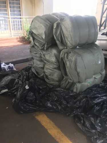 Saco de Ráfia Convencional 50x65 Novo Cor Marrom - Lote Fechado