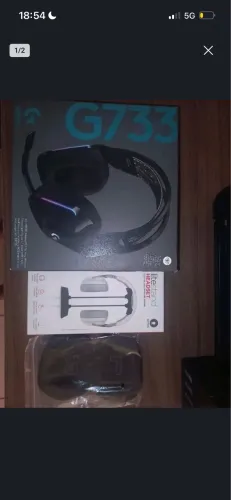 Fone gamer logitech G733 com adicionais 