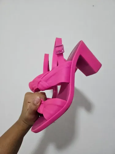 Melissa Velvet Nó Rosa Pink Número 38