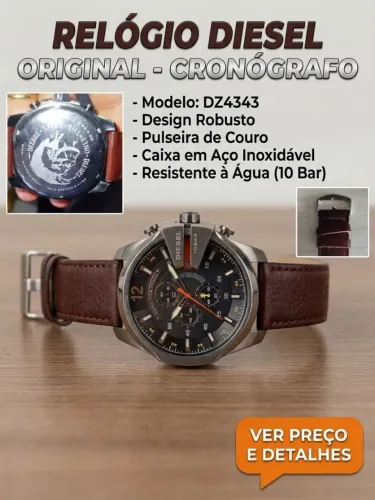 RELÓGIO DIESEL ORIGINAL - CRONÓGRAFO