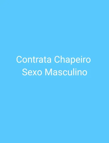 Contrata Chapeiro / Sexo Masculino