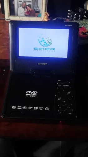 DVD Player Portátil Sixer SX-710 ISDB-T Tela LCD + TV Digital Raro/Conservado