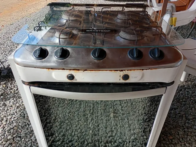 Fogão Brastemp de embutir.