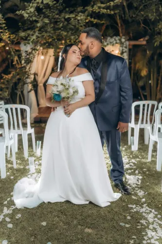 Vestido de noiva+ véu de pérolas 