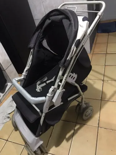 Carrinho de bebe GALZERANO Preto Grande