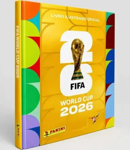 Álbum Capa Dura Copa do Mundo 2026 Ouro LACRADO