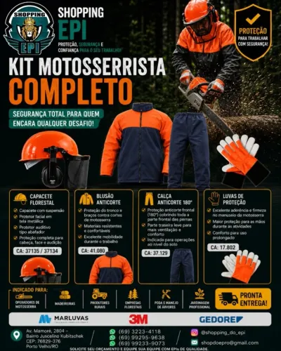 Kit Motosserrista Completo