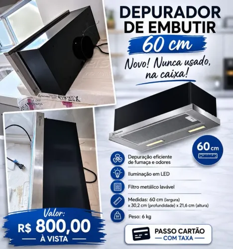 Depurador de embutir eletrolux 