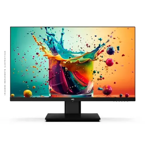 Monitor HQ M24 24 Pol, Full HD, VA, 75Hz, 5ms, Base Ajustável, VESA, HDMI, VGA - 24FHDHQ