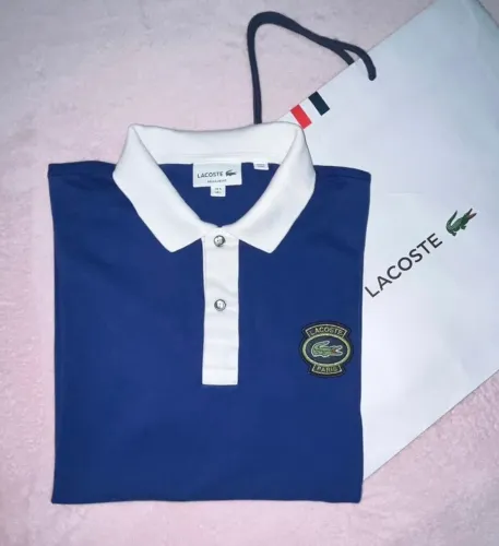 Polo Lacoste Paris original azul total TAM. G