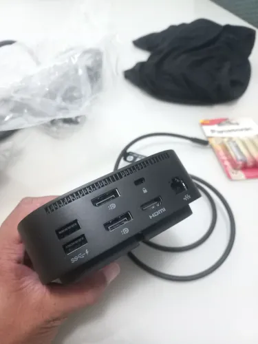 Dock HP USB-C G5 Original + Fonte 120W - Nunca Usada