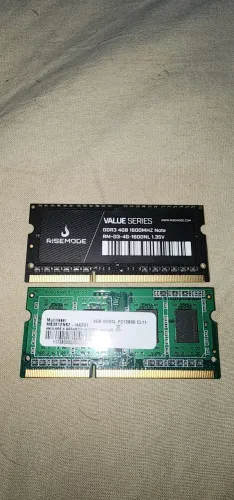 Memória RAM DDR3L 1.35v 2x4GB 1600Mhz notebook