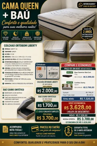 Cama Baú Queen 