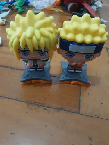 Bonecos Chibi Burguer king Naruto & minato