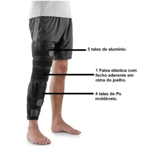 Imobilizador de Joelho Comfort Air Largo 60cm