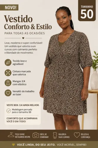 Vestido Verde Militar c/ estampa de coração