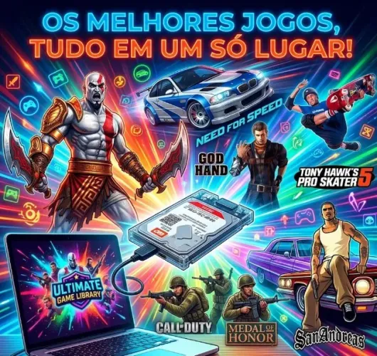 Jogos de Playstation 2 PLUG AND PLAY pc/notebook