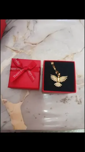 Colar + Pingente Fênix banhado Ouro.