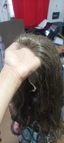 Front Lace Fibra futura orgânica Longa 70 cm castanho