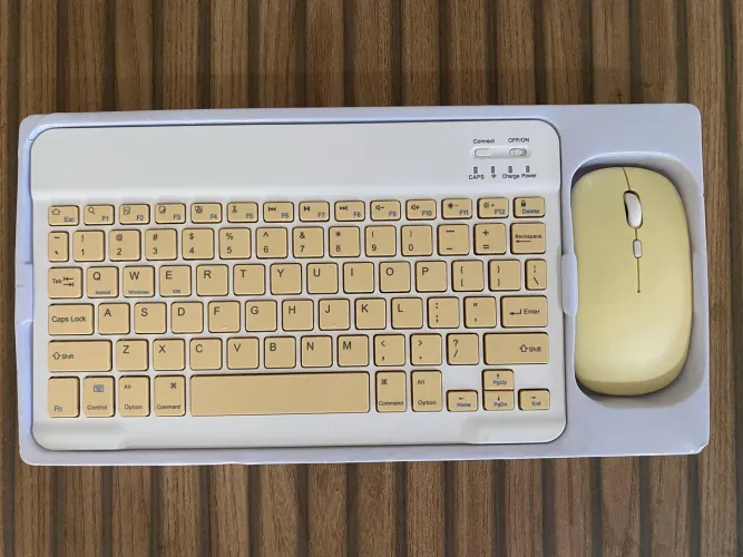 Teclado e mouse sem fio Bluetooth