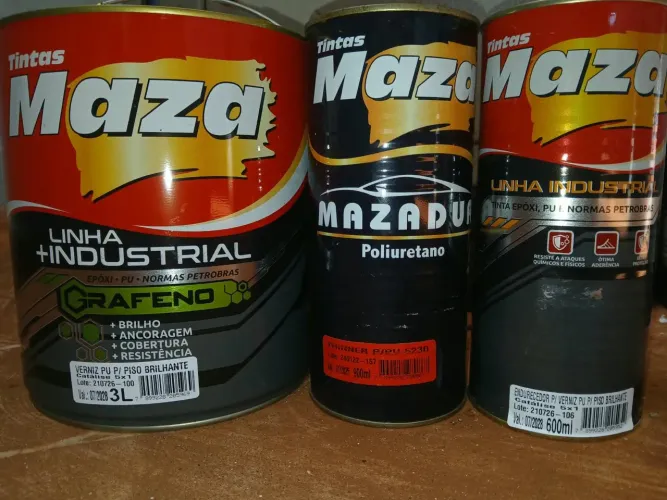 À VENDA: Kit Profissional Verniz PU para Piso Maza Industrial com Grafeno ?
