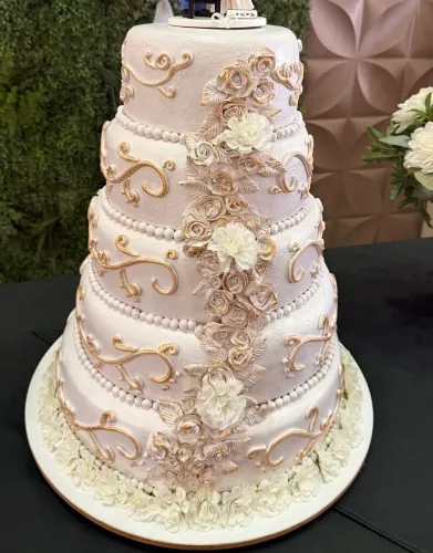 Bolo fake casamento