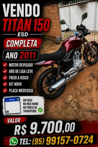 Vendo titan 150 ESD 2011