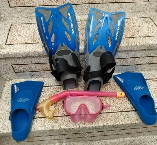 Kit de Mergulho Infantil/Juvenil Completo - Body Glove + Nadadeiras Extras