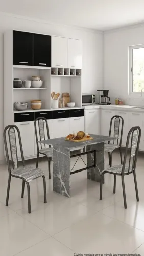 Mesa pé d e mármore