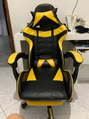 Cadeira Gamer Amarela C/ Preto