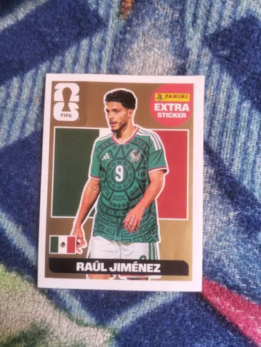 Figurinha copa Raul Jimenez ouro
