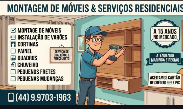 MONTADOR DE MÓVEIS PROFISSIONAL 