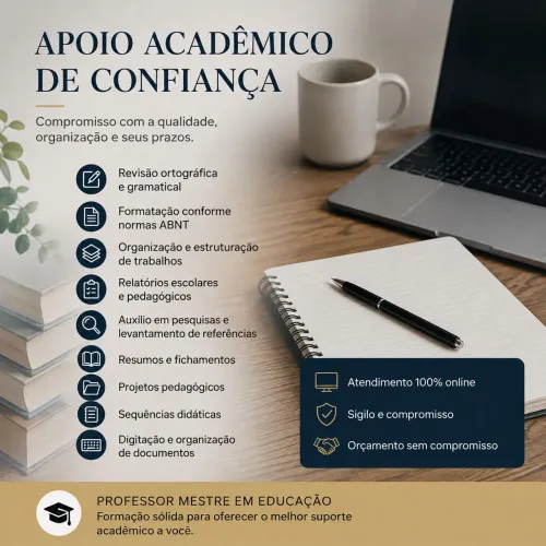 Organização, Revisão e Formatação de trabalhos escolares/acadêmicos