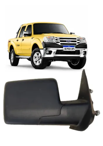 Retrovisor Direito Ford Ranger 2010 A 2012 Preto Manual