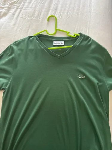 Camisa Lacoste verde escuro original P