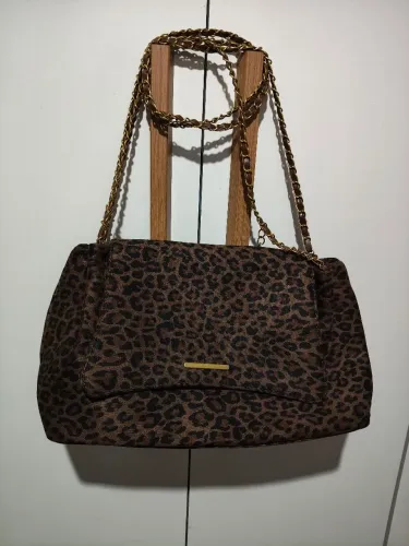 Bolsa animal print onça 