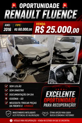 Renault Fluence Sedan Privilège 2.0 16V Flex AUT 2016