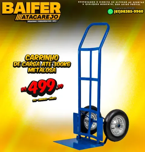 Carrinho Carga Até 300kg Metalosa