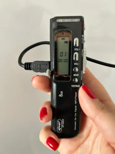 BARBADA! Gravador de voz digital Knup kp-8004