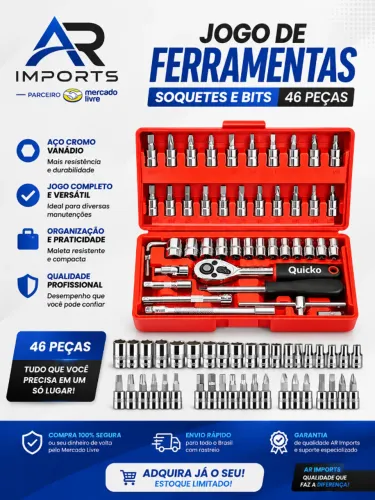 Kit Ferramentas 46 Peças