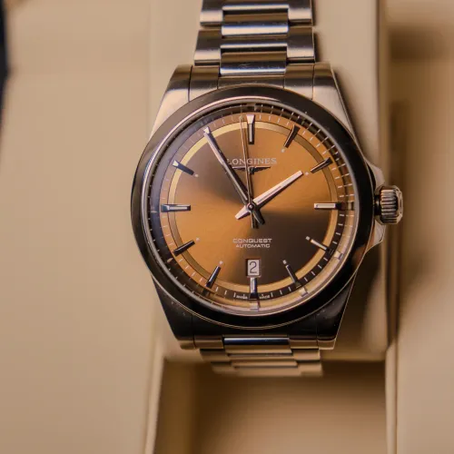 Relógio Longines Conquest Marrom 