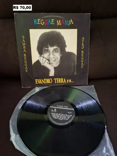 Disco de Vinil LP - Reggae Mania - Evandro Terra