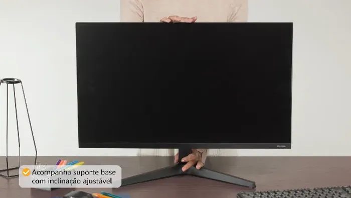 Monitor Gamer Samsung 27" FHD, 75Hz, HDMI, VGA, Freesync, Preto