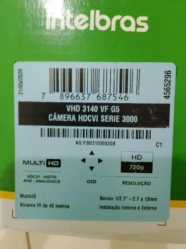 Câmera HDCVI série 3000 lentes grandes nova na caixa