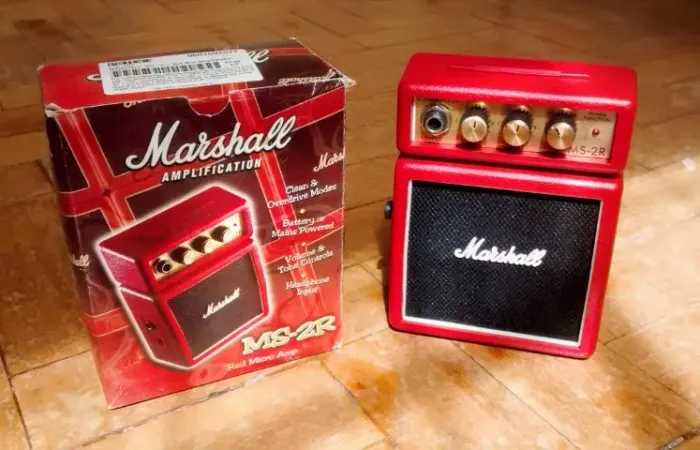 Mini Amplificador Marshall gravação estudio para Guitarra ( MS-2 ) - SOMENTE VENDA