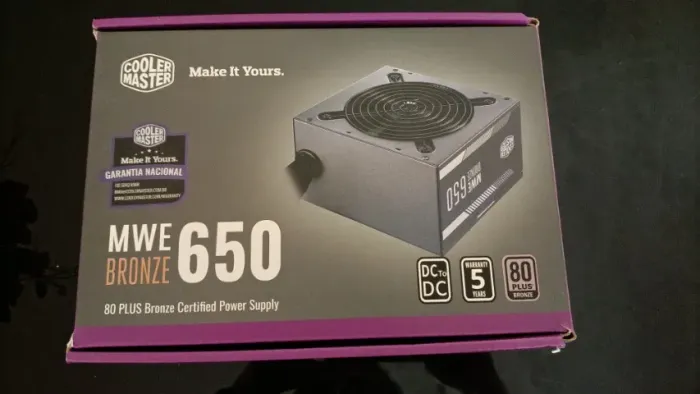 Fonte Cooler Master 650W 80 Plus Bronze original