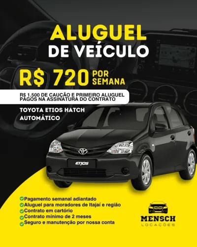 Aluguel veículo