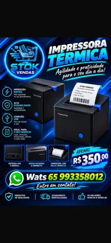 Impressoras térmica de cupom fiscal NOVAS NA CAIXA