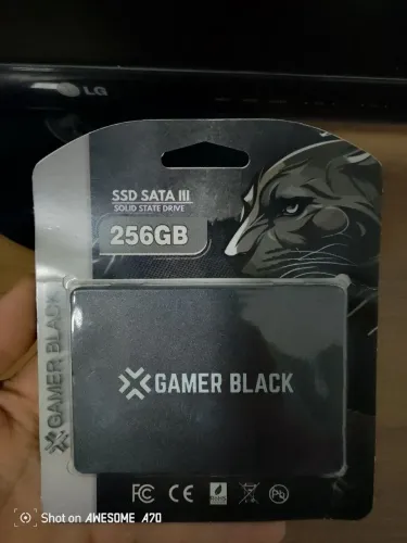 SSD Gamer Black 256GB NOVO